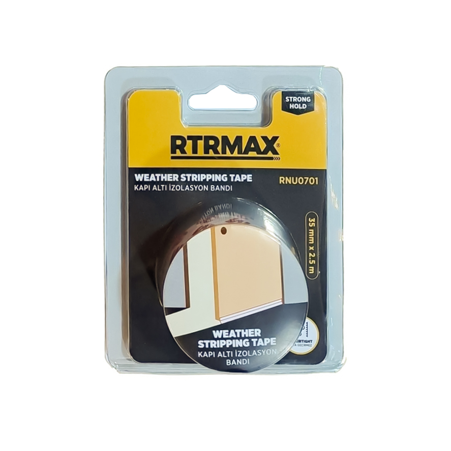 RTRMAX RNU0701 KAPI VE PENCERE YAPISKANLI IZOLASYON SERIDI (SEFFAF) 35 MM*2,5 MT